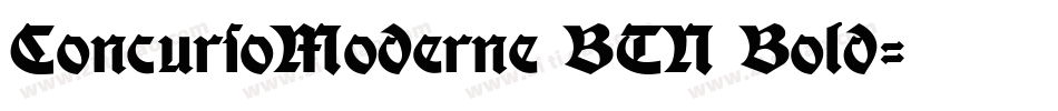 ConcursoModerne BTN Bold字体转换